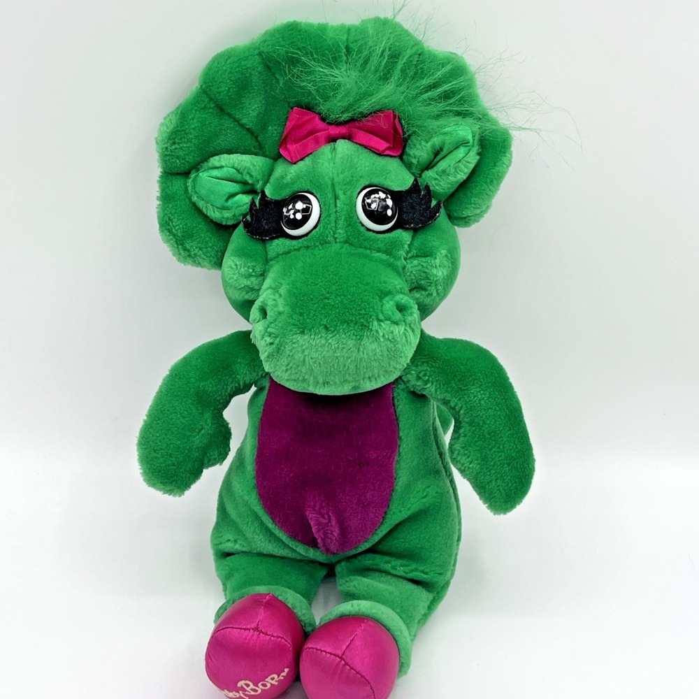Vintage Baby Bop Dinosaur Plush Barney Character Toy 1992 Lyons Group Toy 14"